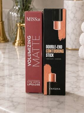Beauty Bundle One Matte Lip Gloss & Double End Countering Stick